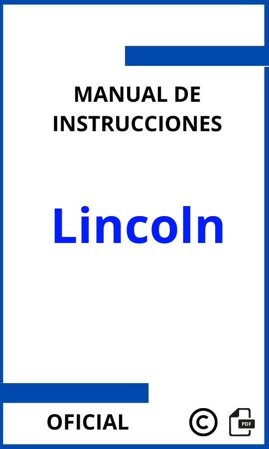 Manuales de Instrucciones Lincoln PDF