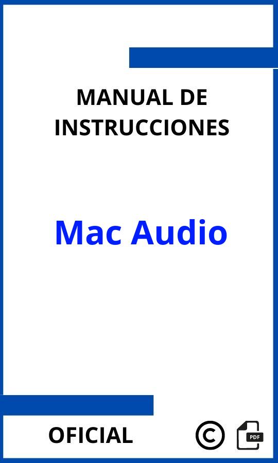 Manuales Mac Audio PDF