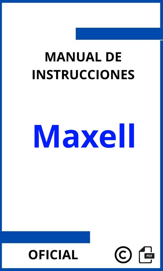 Manuales Maxell PDF