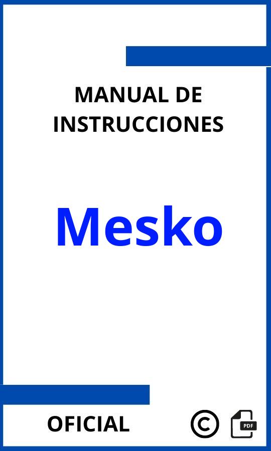 Mesko Instrucciones PDF