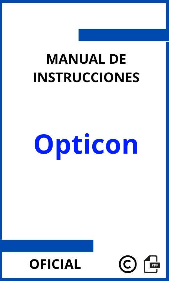 Manuales de Instrucciones Opticon PDF