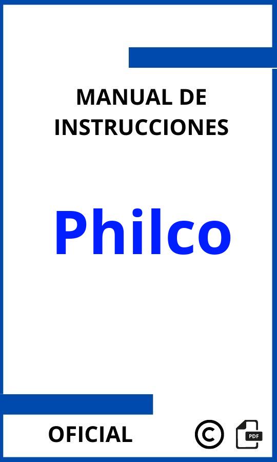 Manuales de Instrucciones Philco PDF