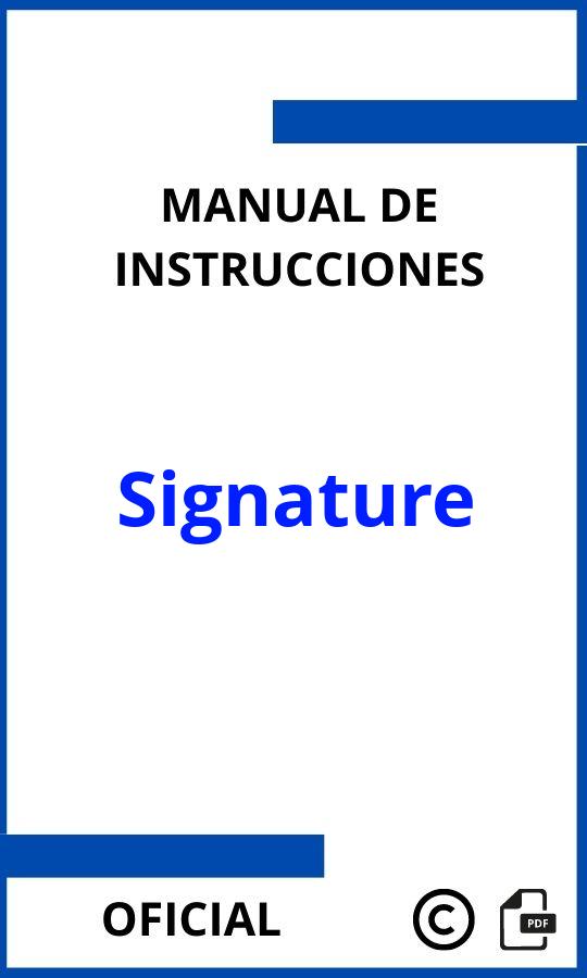 Manuales Signature PDF