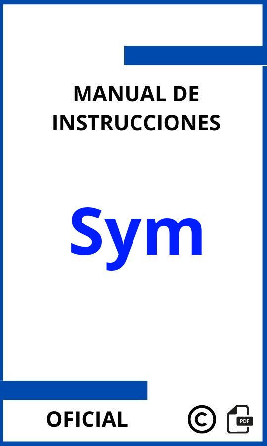 Manuales de Instrucciones Sym PDF