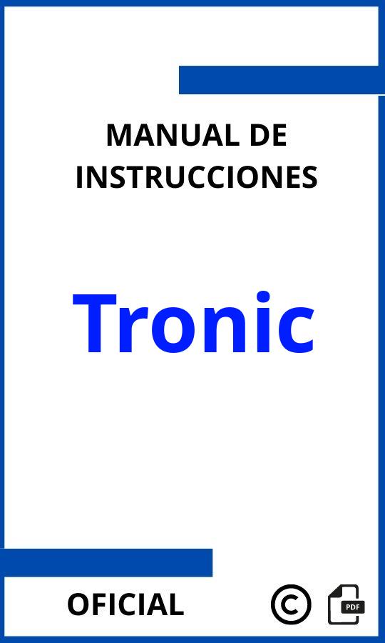 Tronic Manuales de Instrucciones PDF