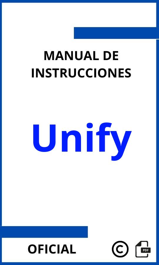 Manuales de Instrucciones Unify PDF